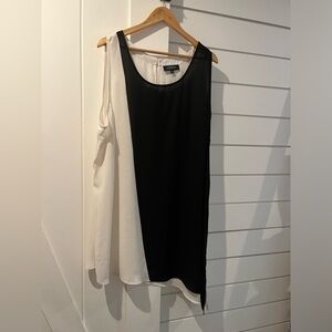 Michael Studio Collection Colorblock Asymmetrical Blouse